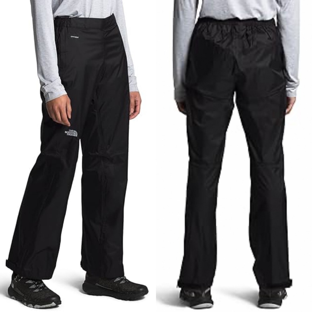 North Face Venture‎ Half Zip Pants Black Womens Size XL Outdoors Packable Hiking